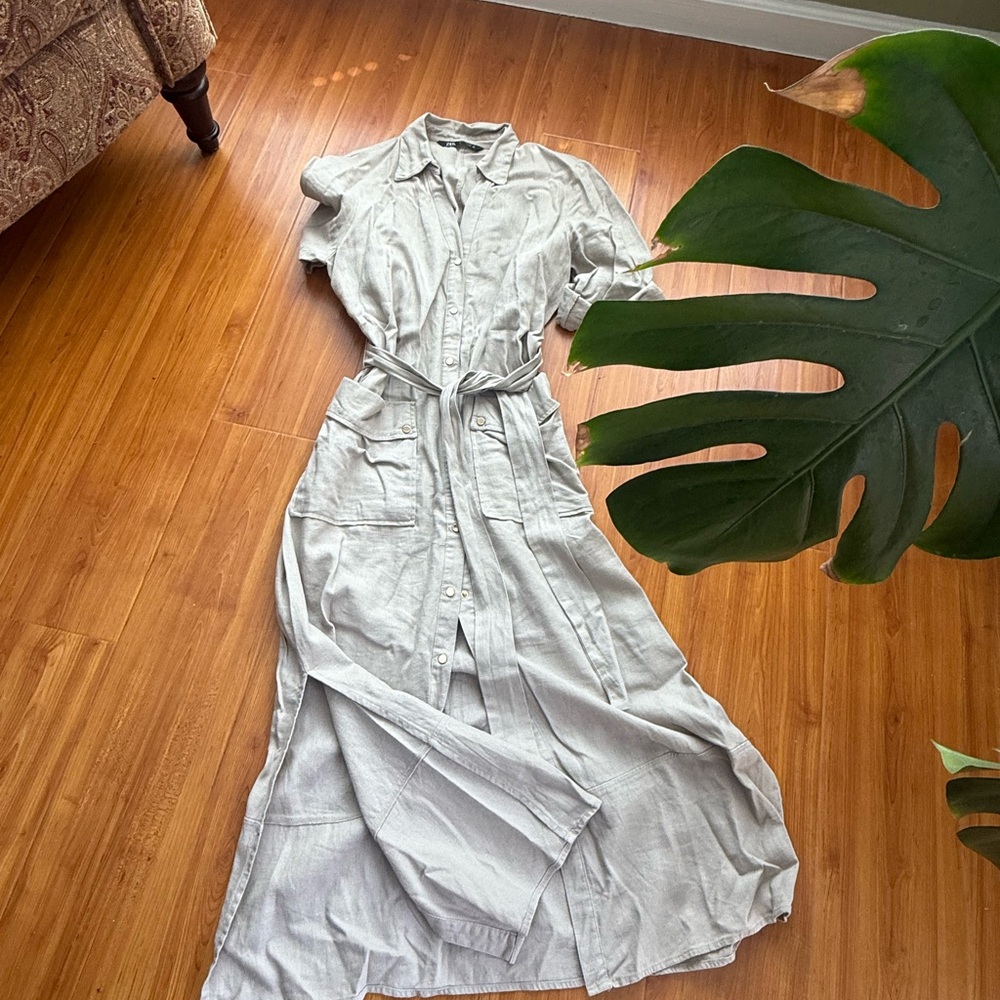 Elegant Gray Women's Dress